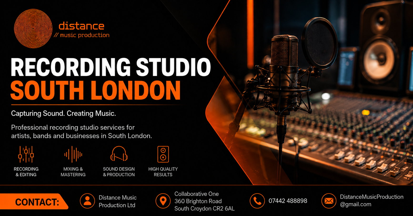 Recording studio South London